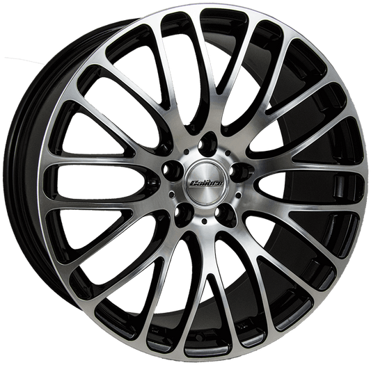 Calibre Altus T5 T6 T6.1 9.0 x 20" Alloy wheels with tyres (Black/ Polished Face)