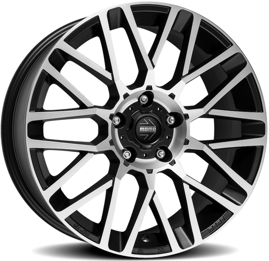 MOMO Revenge Evo T5 T6 T6.1 8.0 x 18"  Alloy wheels with Tyres  (Matt Black with polished face)